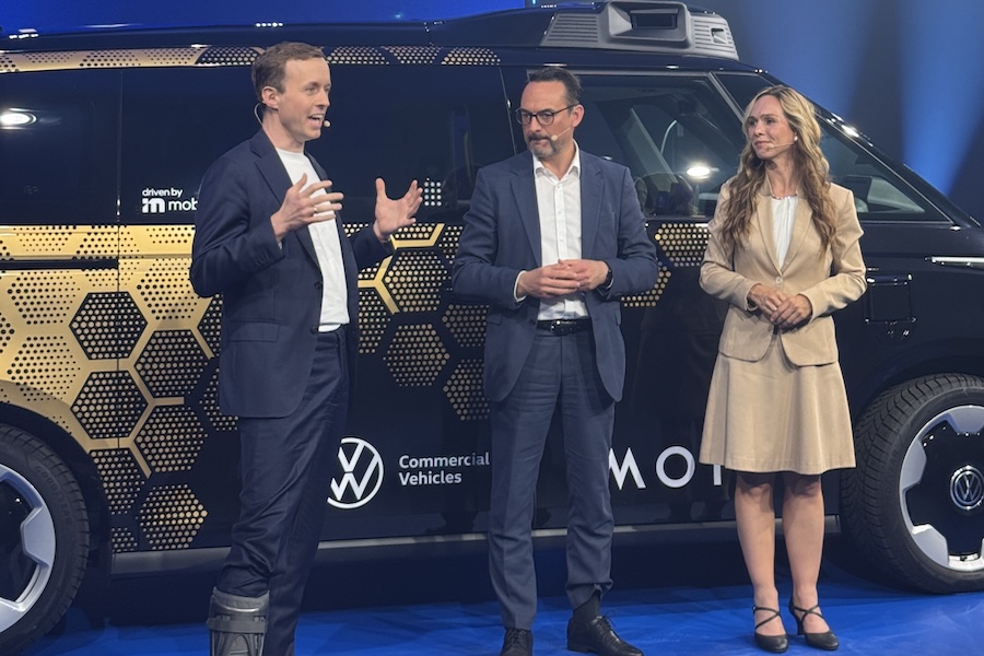 Moia ID Buzz AD Moderatorin Ilka Groenewold in Hamburg