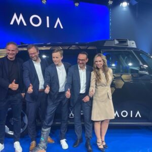 Moia Unveiling Moderatorin Ilka Groenewold Volkswagen Moderation in Hamburg